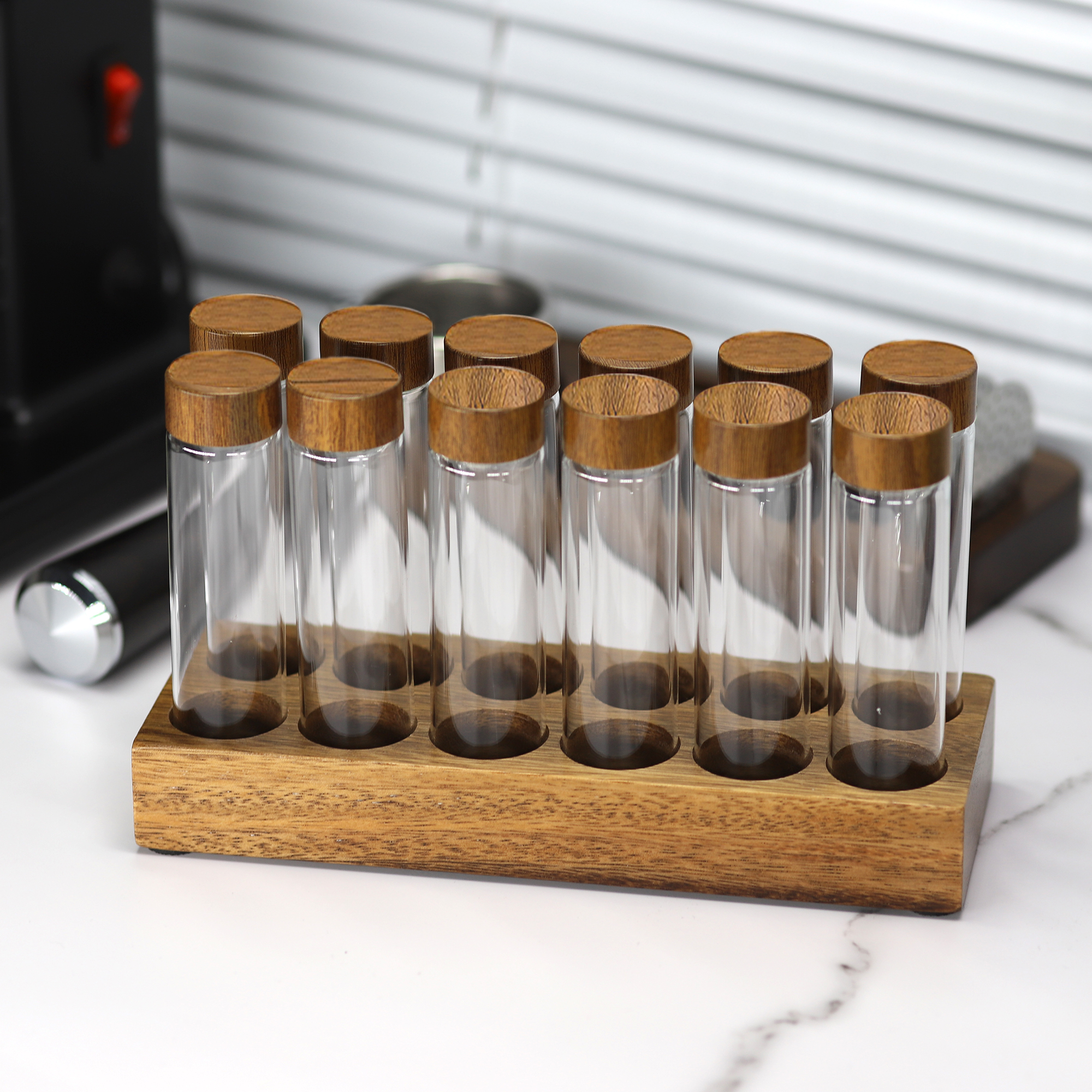 Coffee Equipment Organizer - Coffee Beans Storage Container Display Rack