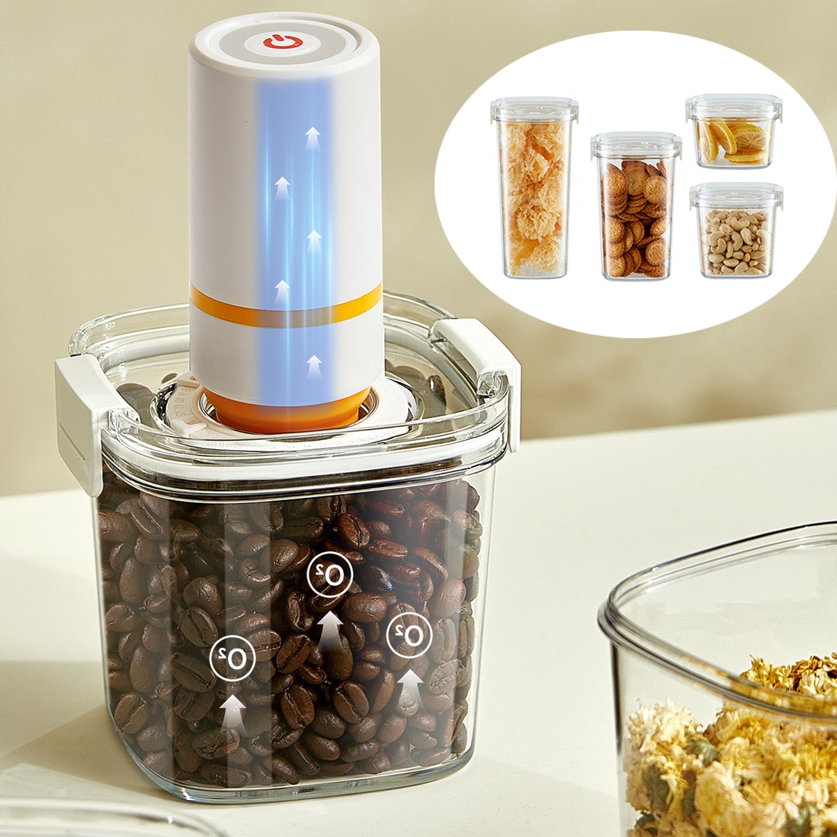 Vacuum Sealed Tank Coffee Bean – Coffee Equipment Organizer recenzja i cena