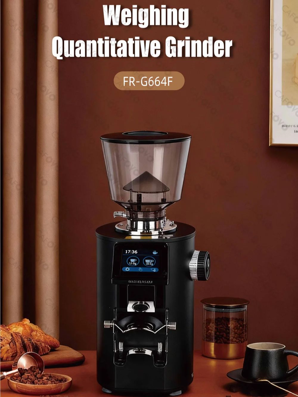 CAFOVO G664F Professional Weig – Coffee Grinder Burr Flat recenzja i cena