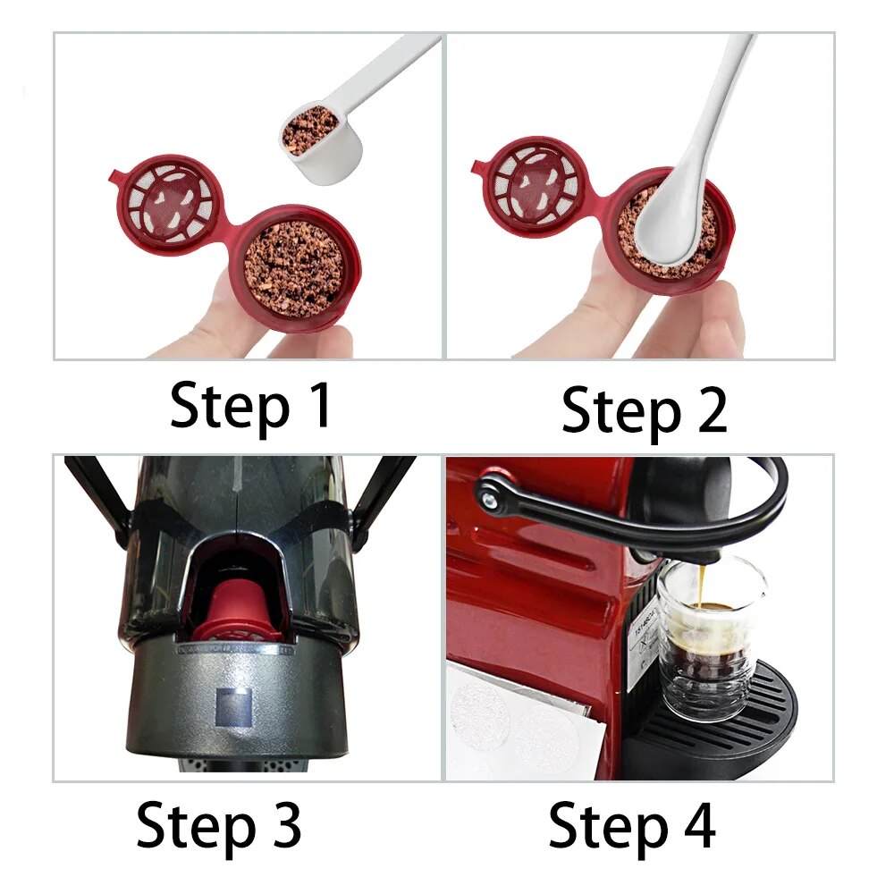 4 Pieces Reusable Coffee Capsu – Coffee Equipment Set recenzja i cena
