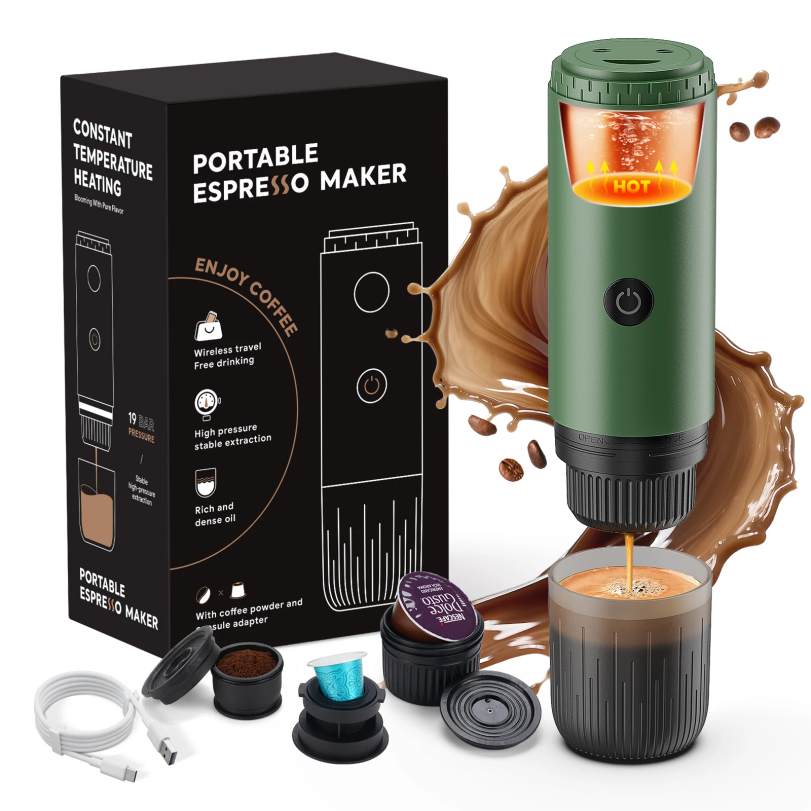 Portable Espresso Machine 3-in – Coffee Equipment Set recenzja i cena