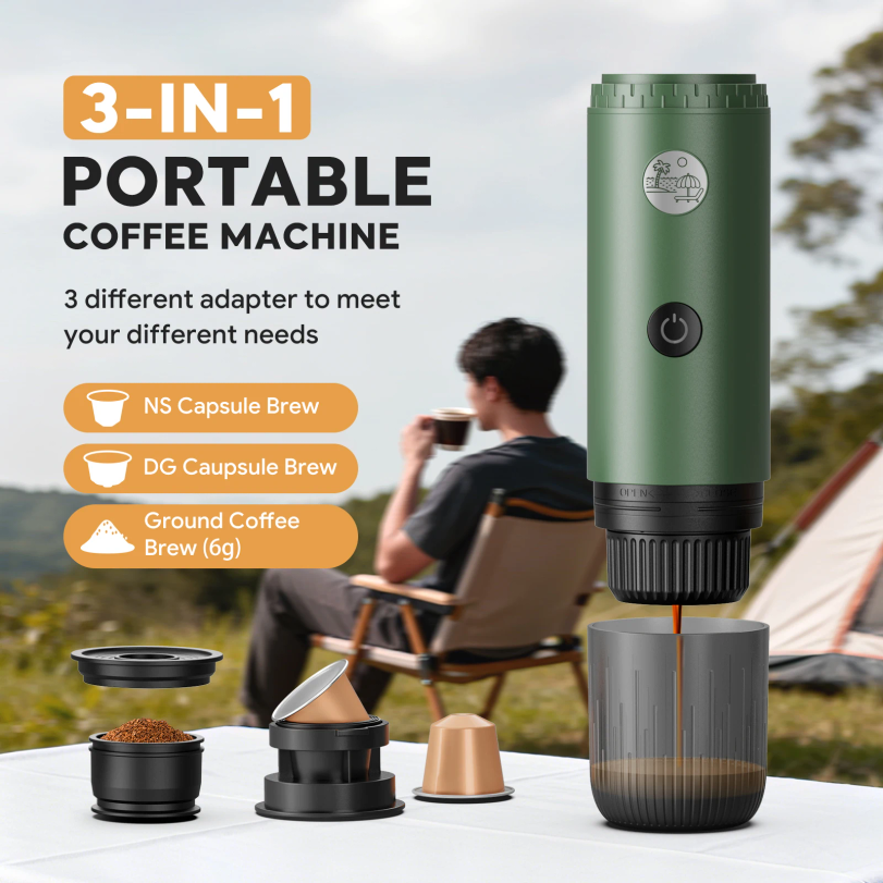 Portable Espresso Machine 3-in – Coffee Equipment Set recenzja i cena