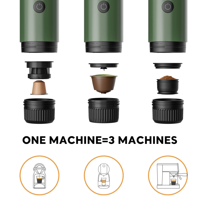 Portable Espresso Machine 3-in – Coffee Equipment Set recenzja i cena