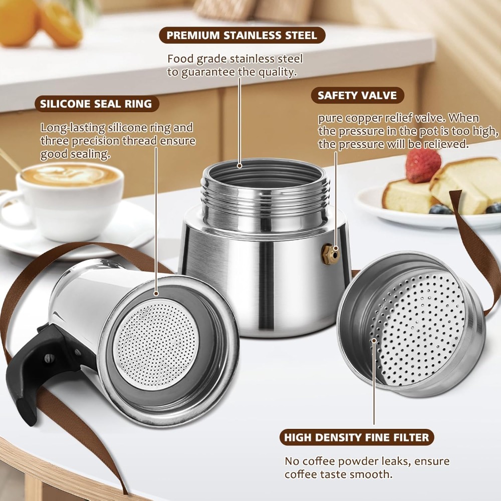 Portable Coffee Pot Stainless  – Coffee Equipment Espresso recenzja i cena