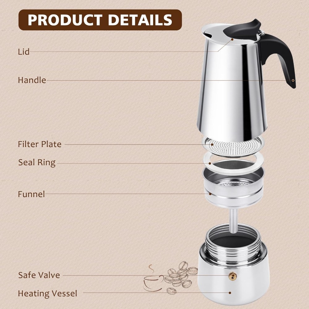 Portable Coffee Pot Stainless  – Coffee Equipment Espresso recenzja i cena