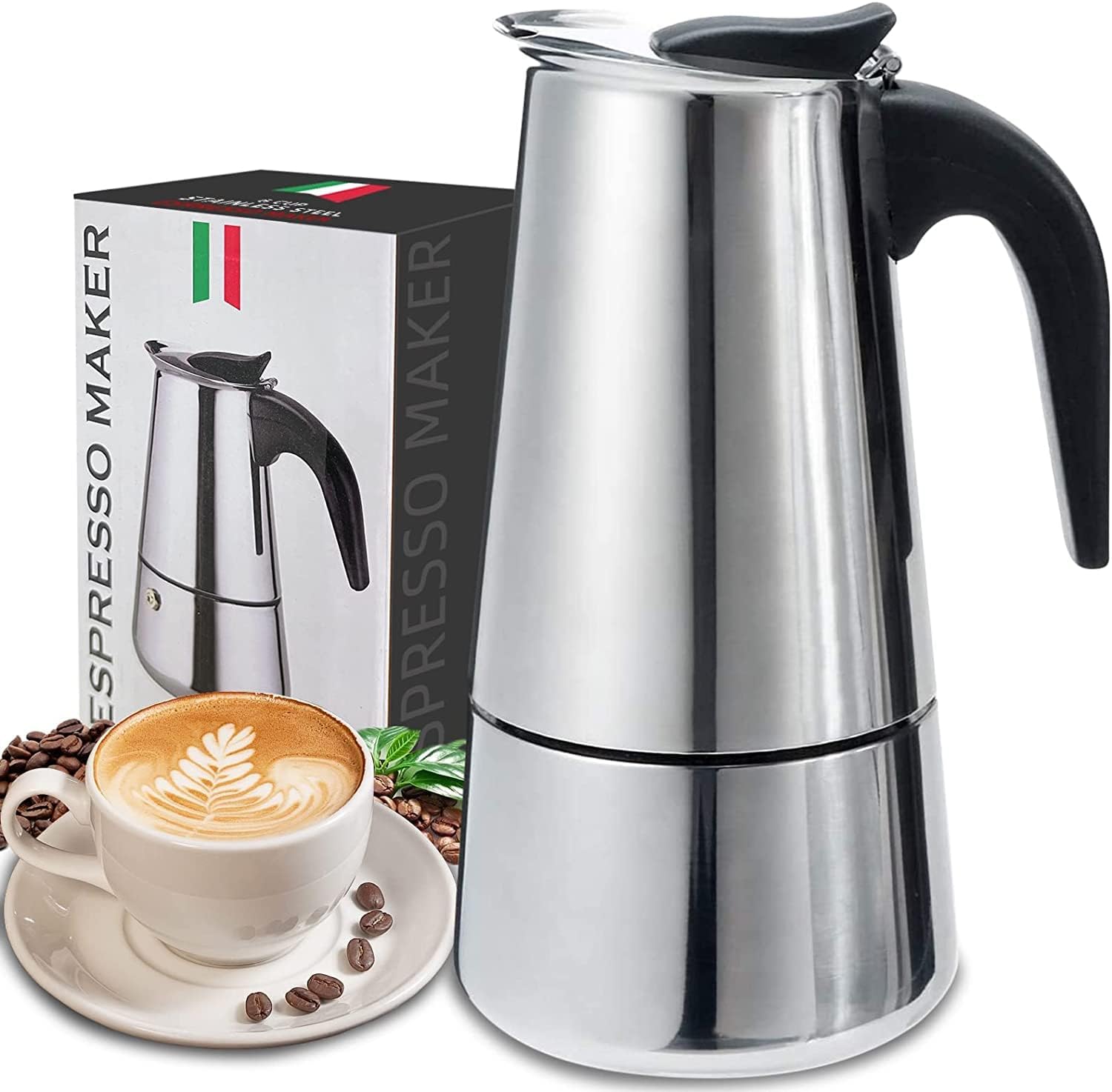 4/6/9 Cups Moka Pot Caffe Mach – Coffee Equipment Set recenzja i cena