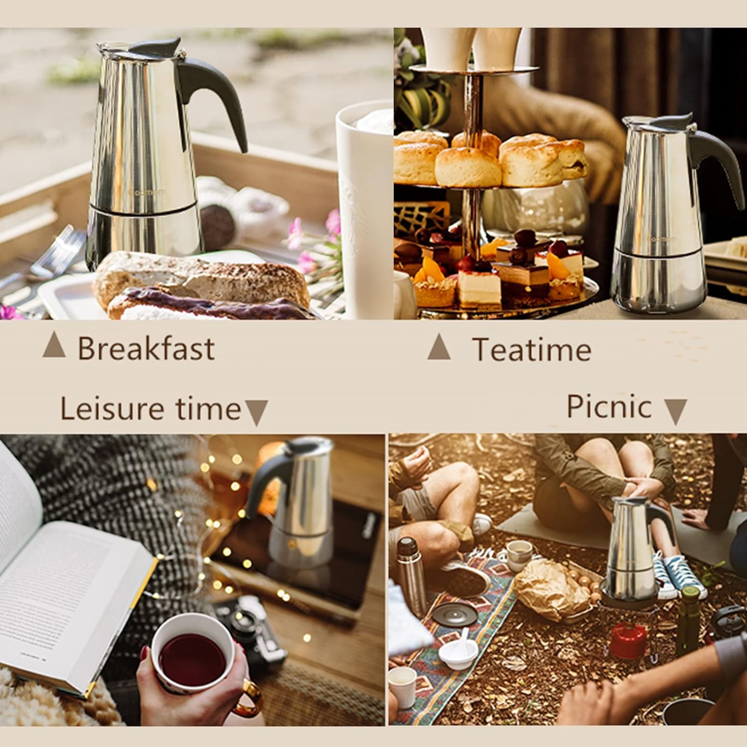 4/6/9 Cups Moka Pot Caffe Mach – Coffee Equipment Set recenzja i cena