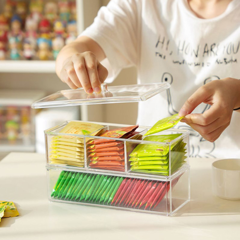 [E] Tea Bag Storage Box Drawer – Coffee Equipment Organizer recenzja i cena