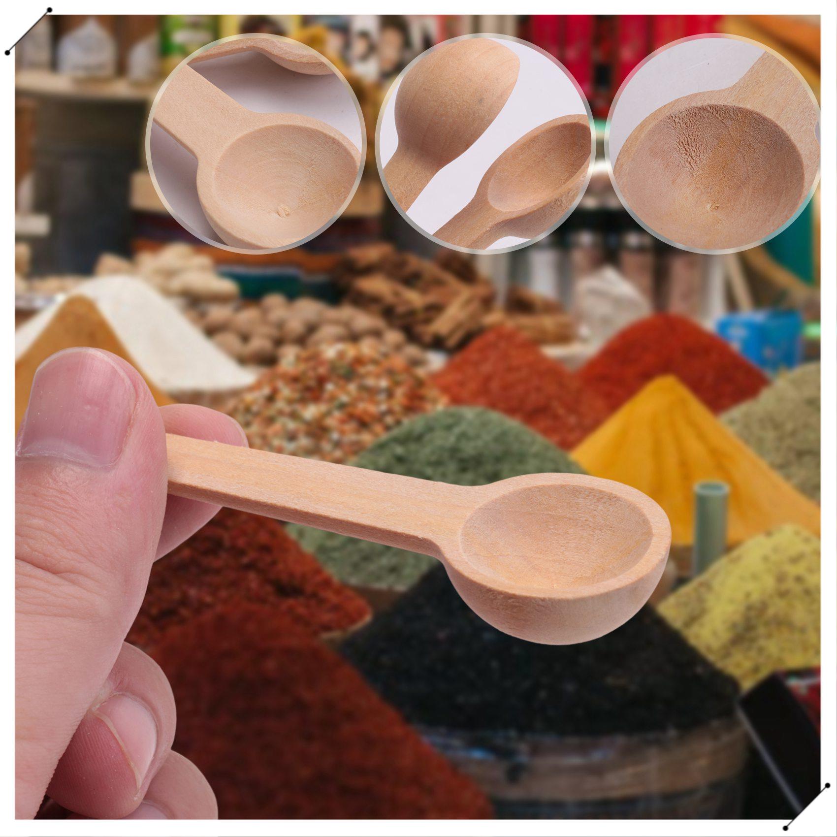 100 Pieces Mini Wooden Spoons  – Coffee Equipment And Tools recenzja i cena