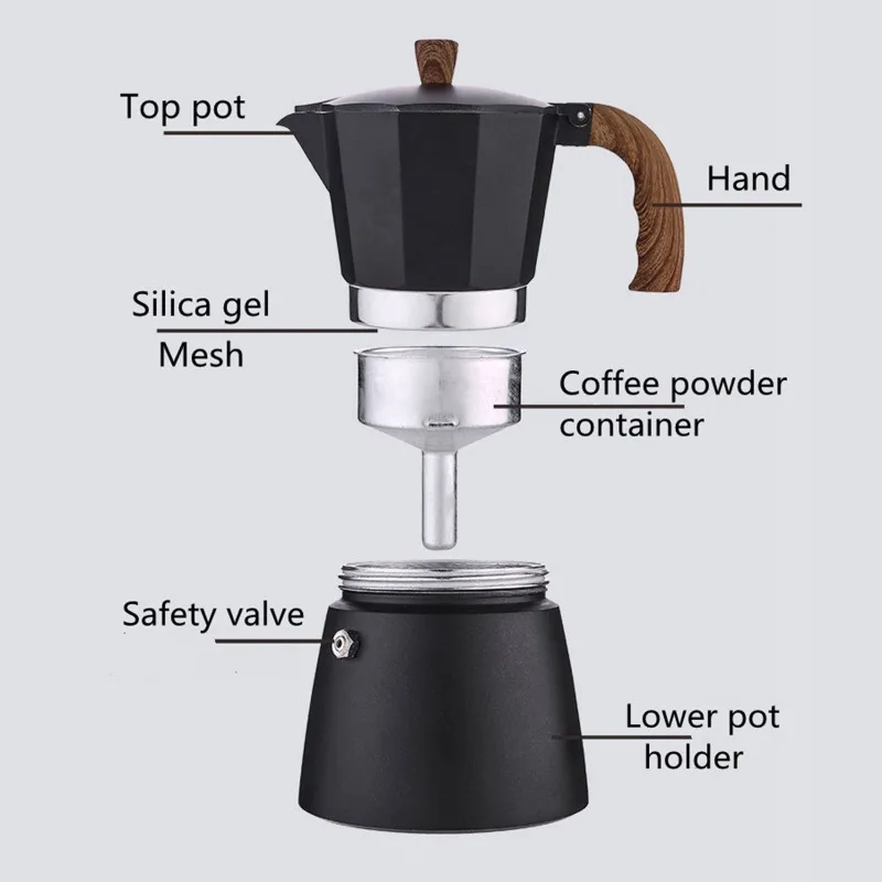 JUSTINLAU Coffee Moka Pot 150m – Coffee Equipment Set recenzja i cena