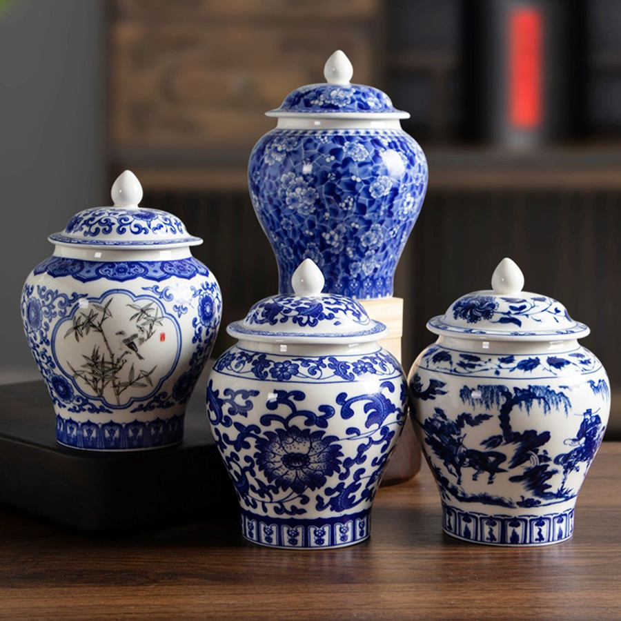 Blue and White Porcelain Tea C – Coffee Equipment Organizer recenzja i cena
