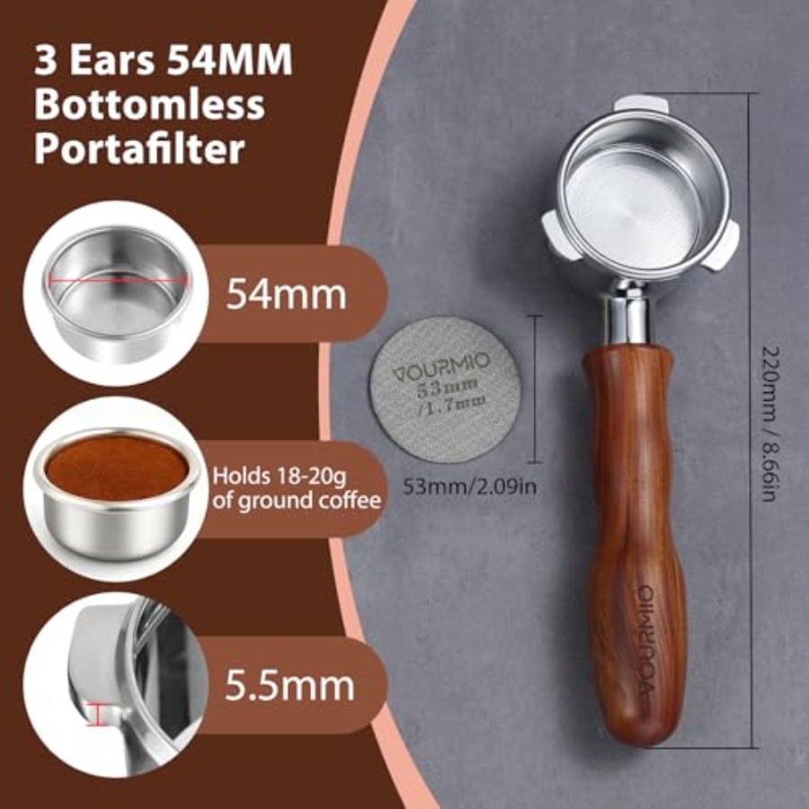 54mm Bottomless Portafilter -  – Naked Portafilter Bottomless recenzja i cena